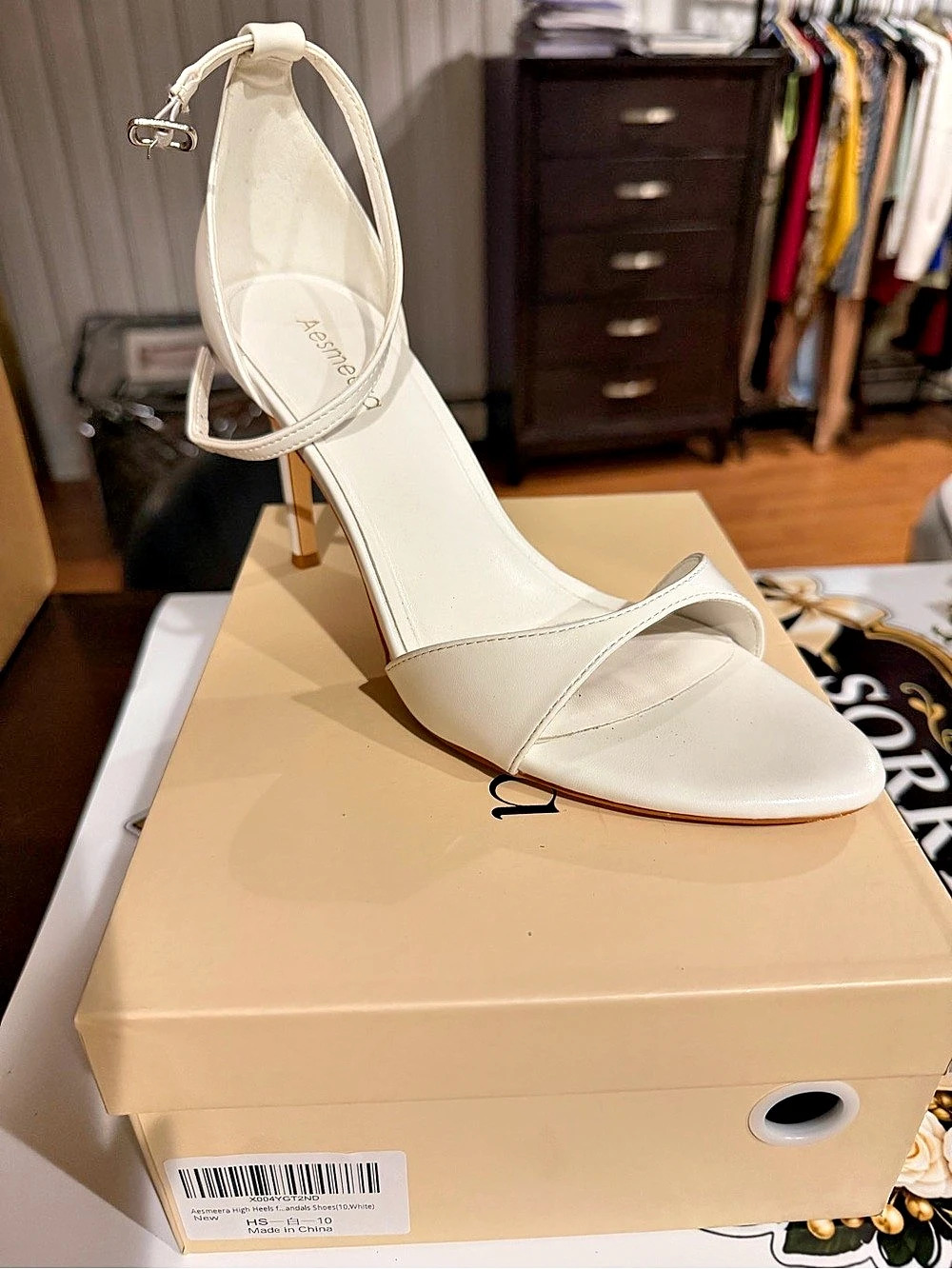AQUAZZURA Karina 105 White Heels US 8 Like New